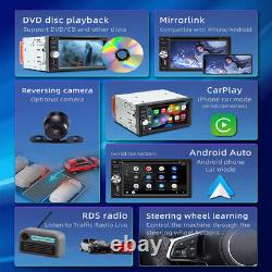 6.2 Double DIN HD DVD/CD Lecteur de voiture Carplay Stéréo Bluetooth Radio FM RDS Set