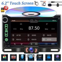 6.2 Double Lecteur De CD DVD 2din De Voiture Gps Navigation Radio Stereo Bluetooth +camera