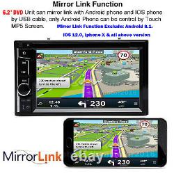 6.2 Voiture Stereo DVD CD Am Fm Usb Mirror Link Pour Gps Radio Bluetooth & Camera