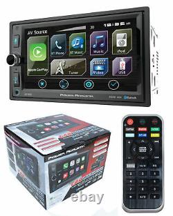6.5 Bluetooth Radio Am/fm Mp3 Usb Apple Car Play Double Din Écran LCD Tactile