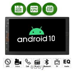7 Android 10 2+32go Gps Double Din Car Stereo Radio No DVD Player Bluetooth Carte
