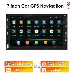 7 Android 10 Double Din Gps Voiture Stereo Radio Headunit 2gb+32gb Carplay Dsp Usb