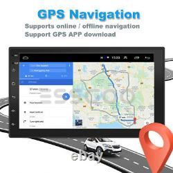 7 Android 10 Voiture Stéréo Gps Navigation Radio Player Double Din Wifi Usb Camera