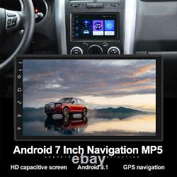 7 Android 8.1 Voiture Double Din Stereo Gps Navigation Wifi Bluetooth Radio Lecteur