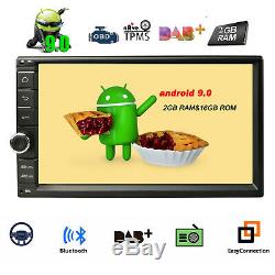 7 '' Android 9.0 4g Wifi Double 2din Autoradio Stéréo Multimédia Gps Navi Bt Dab +