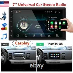 7'' Auto Radio Android 10.1 Pour Apple Carplay Double Écran Tactile 2din Fm Gps Usb