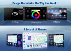 7 Autoradio Stéréo GPS Navigation Android 14 Double Din Universel CarPlay