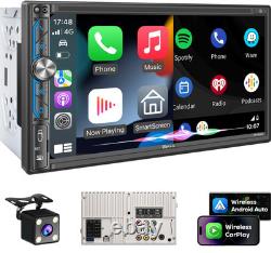 7 Autoradios Double Din sans Fil avec Écran Apple Carplay pour Audio de Voiture