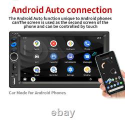 7 Carplay Double 2din Voiture Lecteur Mp5 Bluetooth Radio Touch Écran Sd/fm/usb/aux