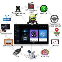 7 Double 2DIN Android 8.1 Voiture MP5 Bluetooth Écran Tactile Stéréo Radio GPS Navi