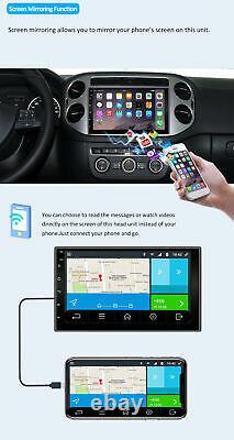 7 Double 2 Din Android 10.0 Voiture Stereo Navigation Chef Unité Gps Wifi Bt Dab+32g