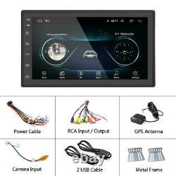7 Double 2 Din Android 10.1 Auto Stéréo Avec Apple Carplay Gps Wifi Bt Mp5 Radio