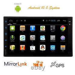 7 Double 2din Android 10.0 Voiture Stereo Radio Mp5 Lecteur Gps Navi Wifi Bt Fm Mp5