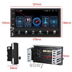 7 Double 2din Android 10 Apple/android Carplay Voiture Stereo Radio Gps Navi Bt Usb