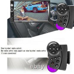7 Double 2din Car Stereo Radio Bluetooth Écran Tactile Usb Aux Mp5 Player+camera