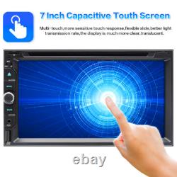 7 Double Autoradio 2Din Lecteur DVD Bluetooth Apple CarPlay GPS Auto + CAM