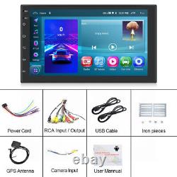 7 Double Din Autoradio Stéréo de Voiture Carplay Android 11 GPS WiFi Écran Tactile 2Go+32Go