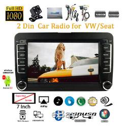7 '' Double Din Car Radio Gps Android 8.1 Pour Vwithseat + Cam Ios Miroir Lien Wifi