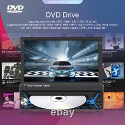 7'' HD Simple 1 Din Autoradio DVD Écran Tactile MP5 Lecteur avec Carplay Filaire
