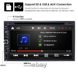 7 Lecteur radio double DIN stéréo DVD GPS Navigation Bluetooth avec caméra arrière