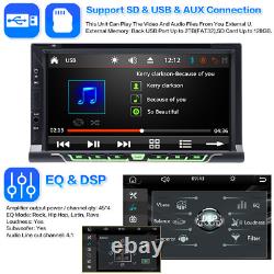 7 Poste de voiture stéréo Double Din Android/Apple CarPlay Radio tactile Lecteur DVD CD In Deck