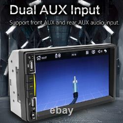 7 Pouces Carplay Hd Double Din Car Radio Bluetooth Audio Player Usb Multi-langue