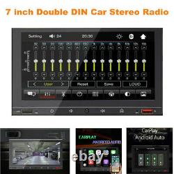 7 Pouces Double Din De Voiture Stereo Radio Mp5 Bluetooth Touch Écran Carplay Dash Unit