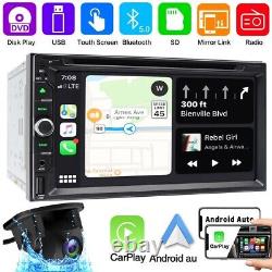 7 Radio Double Din Car Stereo CD/DVD Player Apple CarPlay & Android Auto+Camera <br/> 
<br/>	   
7 Radio Double Din Lecteur CD/DVD pour voiture avec Apple CarPlay & Android Auto+Caméra