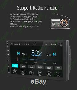 7 Smart Android 8.1 4g Wifi Double 2din Voiture Radio Stéréo Mp5 Caméra Gps Lecteur
