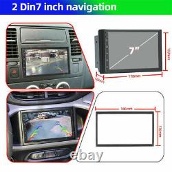 7car Stereo Double Din Android 9.1 Écran Tactile Bluetooth Gps Radio Mirror Lien