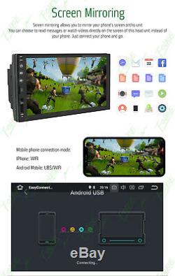 7smart Android 8.1 Wifi Double Din Autoradio Stéréo No Lecteur DVD Caméra Gps +