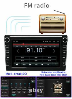 8 Pouces De Voiture Stereo Radio Double 2 Din Android 10.1 Gps Wifi Écran Tactile Fm Lecteur