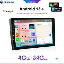 9 4G+64G 8Cœurs Android 13.0 Double 2 Din Stéréo Radio de Voiture CarPlay GPS DSP WIFI