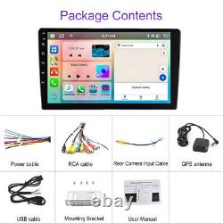 9 4G+64G 8Cœurs Android 13.0 Double 2 Din Stéréo Radio de Voiture CarPlay GPS DSP WIFI