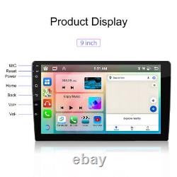 9 4G+64G 8Cœurs Android 13.0 Double 2 Din Stéréo Radio de Voiture CarPlay GPS DSP WIFI