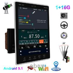 9.5 Android 9.1 Double Din Voiture Stereo Radio Gps Navi Bluetooth Écran Vertical