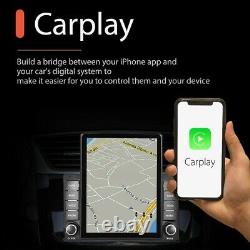 9.5 Car Radio Apple Carplay Pour Gps Voiture Stéréo Tactile Écran Double 2din +camera