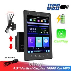 9.5 Voiture Radio Apple / Andriod Carplay Voiture Stereo Touch Écran Double 2 Din Caméra