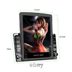 9.7'' Double 2 Din Car Stereo Radio Android 9.1 Gps Wifi Touch Écran Fm