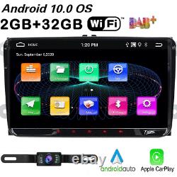 9 Android10 Double Din Car Stereo Carplay Gps 32gb Rom Tv Pour Siège De Golf T5 Eos