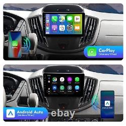 9 Android 12 Autoradio Double Din Carplay & Caméra de recul pour Ford Transit 2013-19