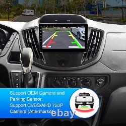 9 Android 12 Autoradio Double Din Carplay & Caméra de recul pour Ford Transit 2013-19