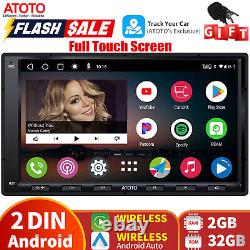 ATOTO A6PF 9 2DIN Autoradio 2+32GB Android Auto sans fil CarPlay ChatGPT Voix