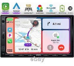 ATOTO F7 XE Autoradio 7 pouces Double DIN CarPlay sans fil pour iPhone & Android Auto