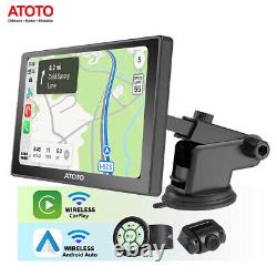 ATOTO P8 autoradio de voiture double DIN 7 pouces portable sans fil CarPlay Android Auto Radio