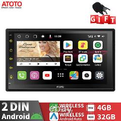 ATOTO S8 Double DIN 7 Autoradio Android 4G+32G CarPlay et Android Auto sans fil