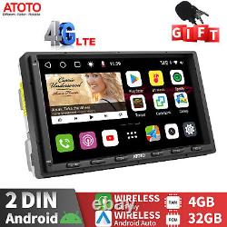 ATOTO S8 MS 7IN 2DIN 4G LTE Autoradio - 4+32G Android Auto & CarPlay sans fil IPS