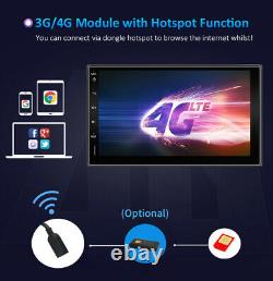 Android 10.0 Double Din Car Stereo Radio Gps Wifi 4g Obd2 Hd Mirror Bt Swc+cam
