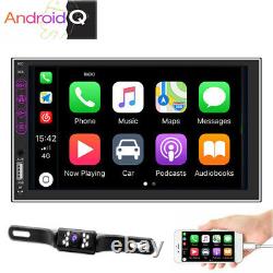 Android 10.1 Double Din 7 Voiture Stereo Apple Carplay Auto Radio Gps Navi Wifi+cam