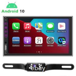Android 10 Double Din 7 Voiture Stereo Apple Carplay Auto Radio Gps Navi Wifi Fm